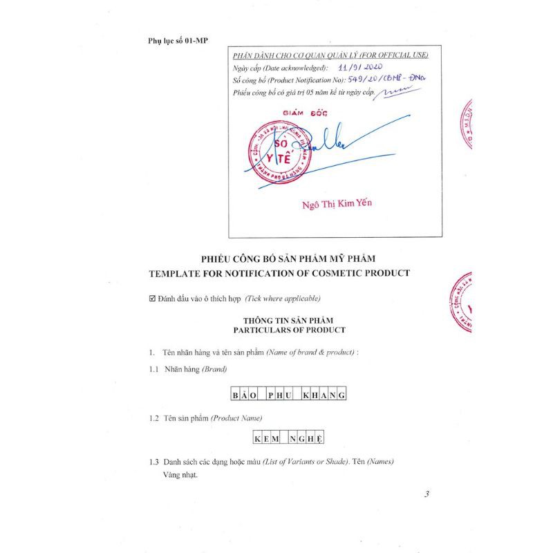 KEM NGHỆ BẢO PHU KHANG