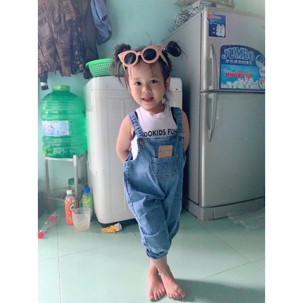 Yếm Jean Trẻ Em, Yếm Bò Cho Bé Trai Và Bé Gái Từ 8 đến 33 Kg ANAN STORE QATE Y-JEAN