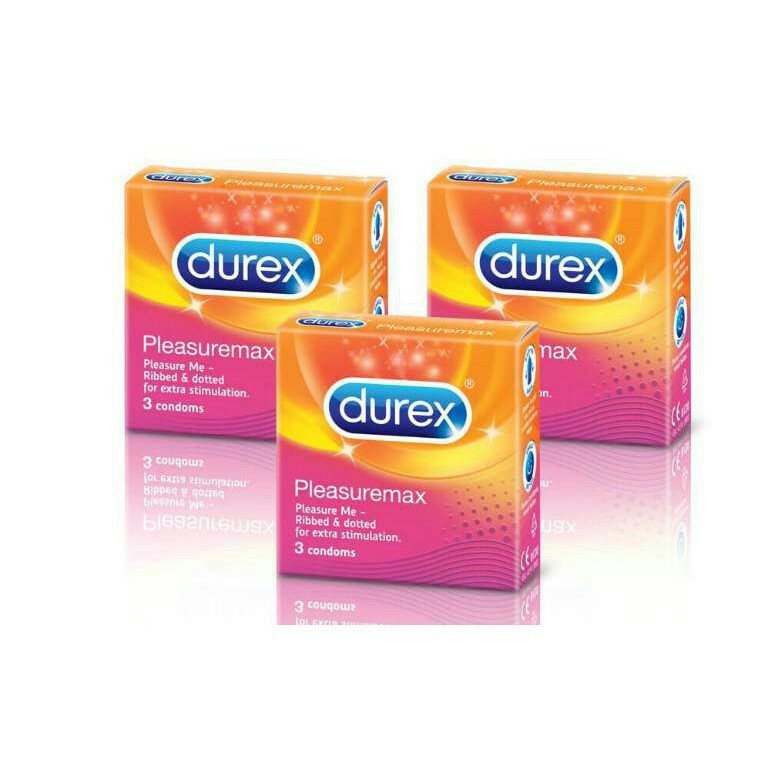 Bao cao su Durex Pleasuremax - BCS Gân gai hộp 3 cái.