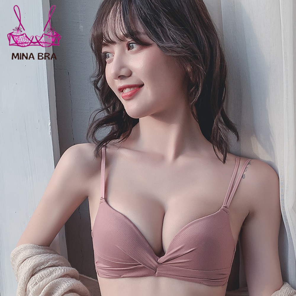 Áo Lót Hai Dây Cao Cấp Thời Trang MINABRA Áo Ngực Không Gọng Tản Nhiệt Siêu Nâng Đẩy SBCT04 | BigBuy360 - bigbuy360.vn