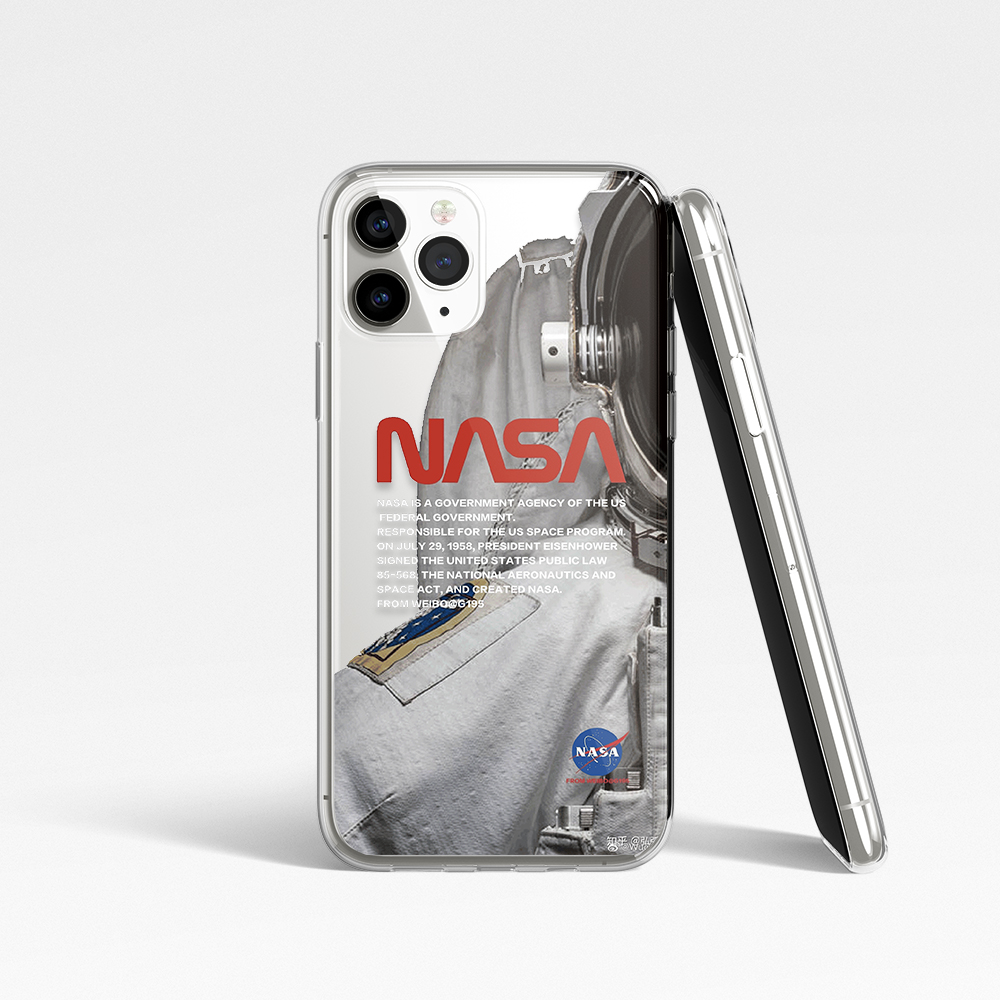 Samsung CASE Galaxy note 20 plus Galaxy note 20 Ultra Galaxy note 20 Galaxy note 9 8 Galaxy note 10lite 10 plus Galaxy note 10 5 4 3 NASA spaceman space astronaut cartoon McDonald Casing Phone Case Transparent Soft TPU Cover