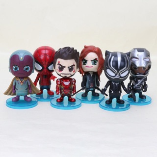 ✨✨ set 6 mô hình cosbaby siêu anh hùng avengers ✨✨ cao 10cm ✨✨