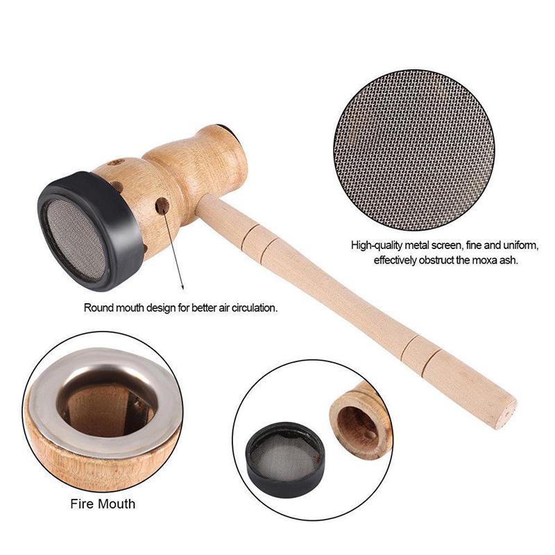 Dụng cụ mát-xa bụng xông ngải cứu truyền thống phong cách Trung Hoa