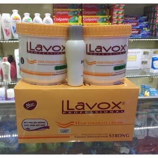 Kem duỗi tóc lavox support straight hair , duỗi tóc lavox mài cam 500ml*2