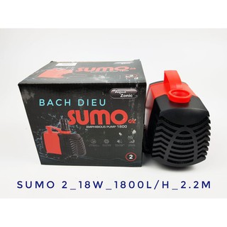 Máy bơm SUMO 1-2 (1200-1800 L/H) 18W HÀNG CAO CẤP SINGAPORE BẢO HÀNH 12 THÁNG