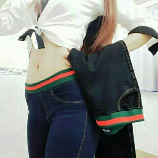 QUẦN JEAN PHỐI CẠP LƯNG MÀU CÓ SIZE 5XL