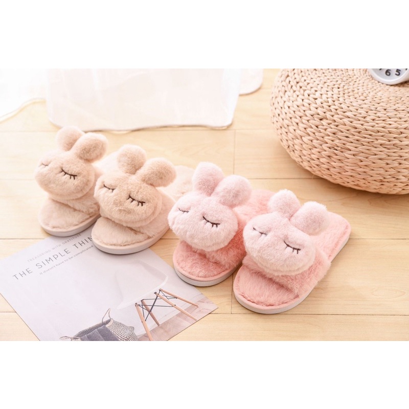 Dép lông mang trong nhà có size cho em bé và người lớn