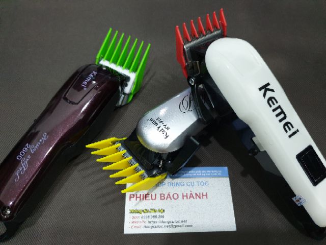 Cữ Tông Đơ, Bộ 10 Cữ Tông Đơ Wahl, Kemei Hàng Chuẩn Barber Không Kèm Hộp.(Ảnh thật)