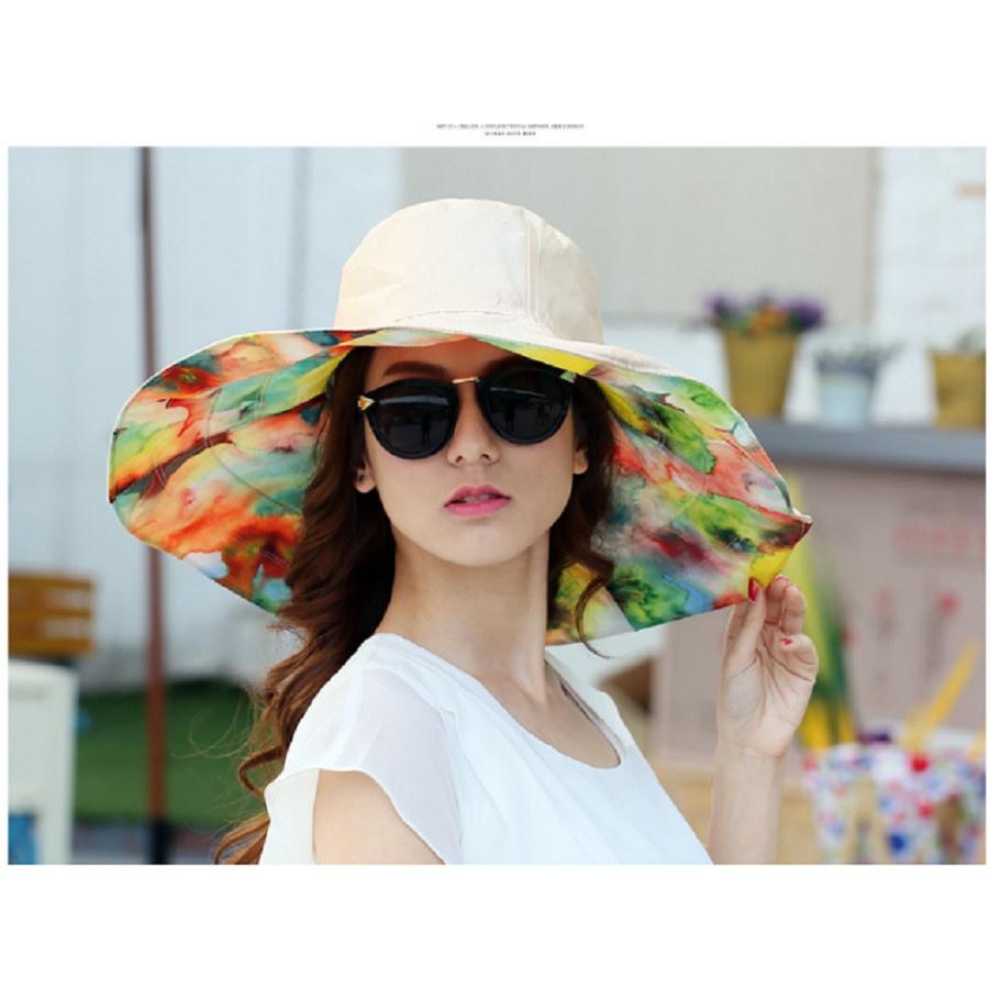 NÓN MŨ VẢI VÀNH SIÊU RỘNG CHỐNG TIA CỰC TÍM