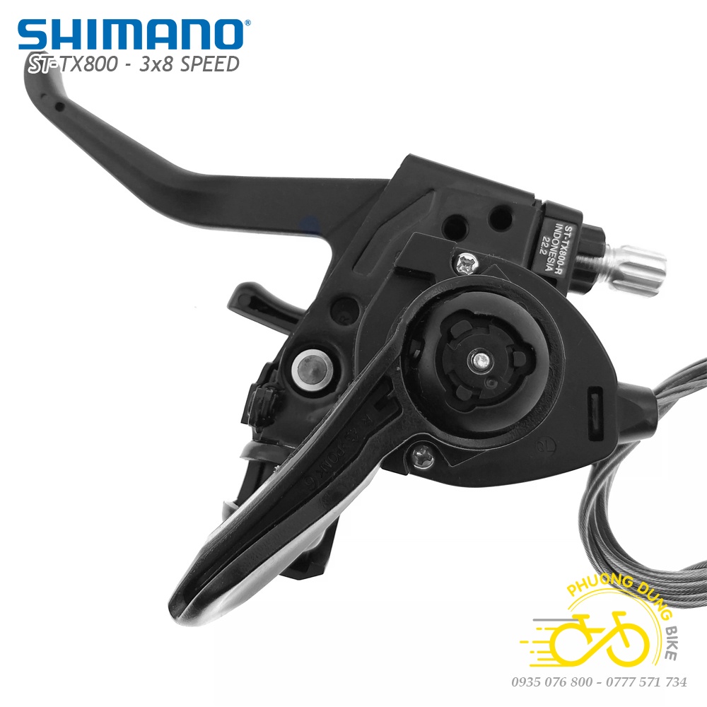 Tay đề xe đạp SHIMANO ST TX800 3x8 Speed - Hàng chính Hãng Shimano
