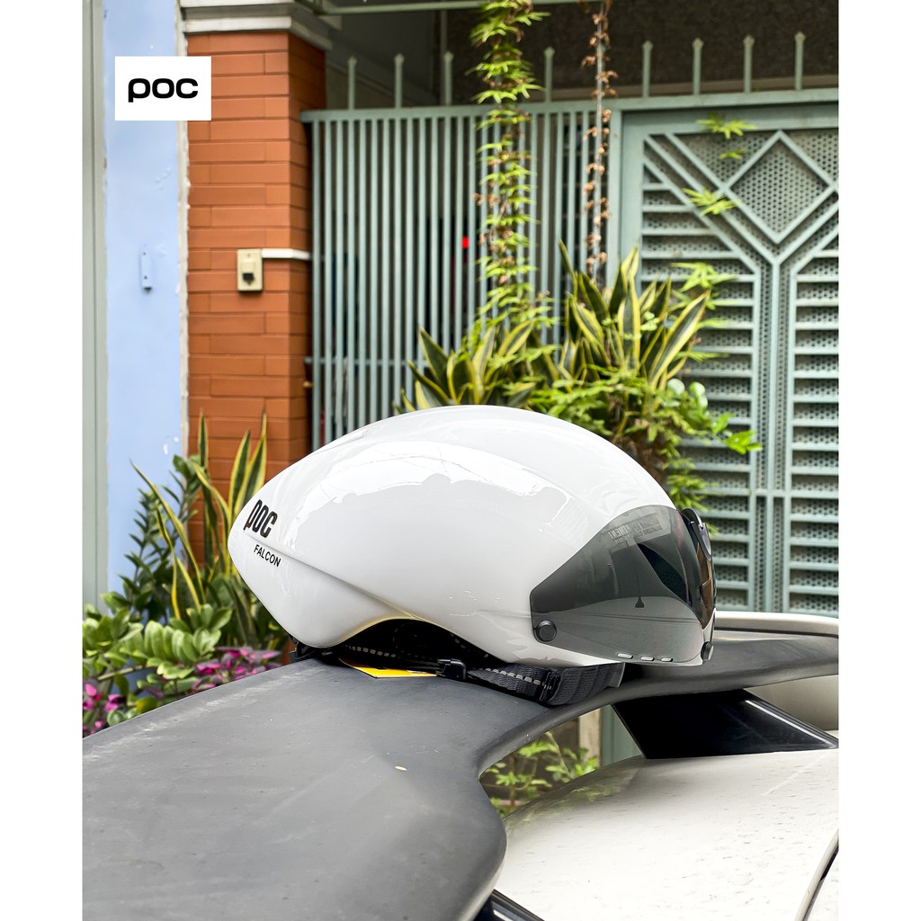 Nón thể thao POC FALCON TRẮNG XÀ CỪ CAO CẤP + túi đựng nón và hộp