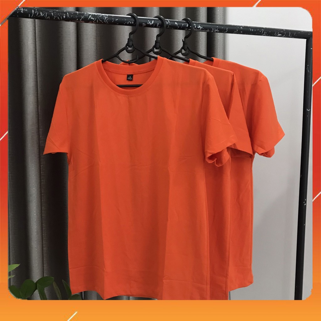 Áo Thun Cam Đậm Đủ Size - Ảnh Thật