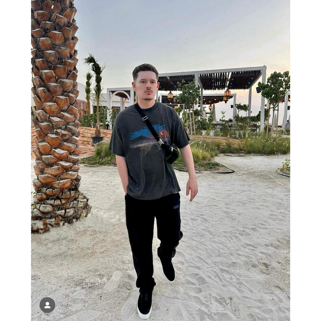 Rep Urban Night View Wash Vintage Round Neck resent Short Sleeve Summer New Half Sleeve Couple Style Trendy T-shirt