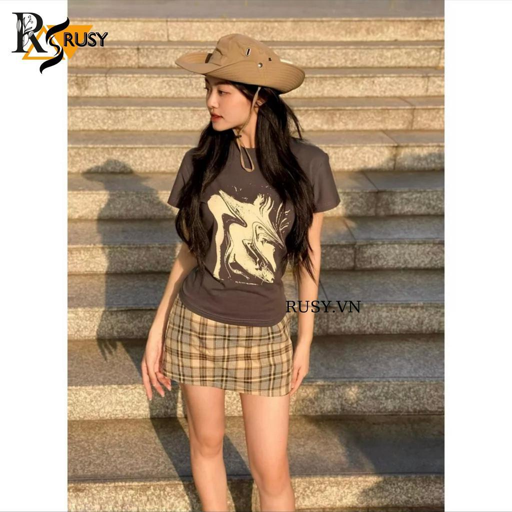 Áo Thun Baby Tee Chất Cotton 100% In Hình - RUSY