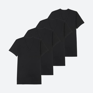 Set 4 áo thun cổ tim Uniqlo (auth)