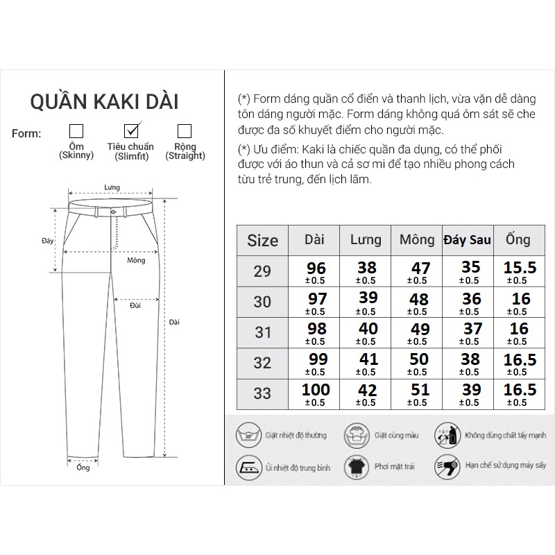 Quần Kaki Dài Đơn Giản Y Nguyên Bản Thương Hiệu Y2010 Ver7 20590 Thương Hiệu Y2010