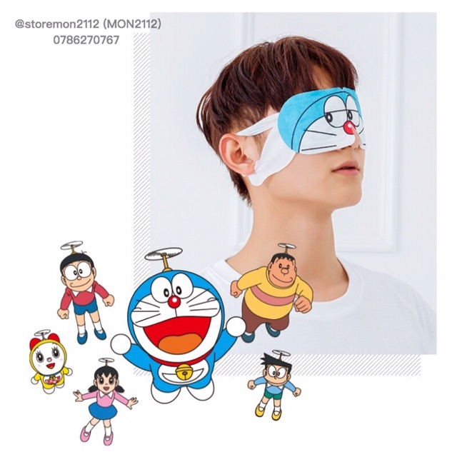 EYE MASK MẶT NẠ MẮT HƠI NÓNG THƯ GIÃN DORAEMON DOREMON | BigBuy360 - bigbuy360.vn