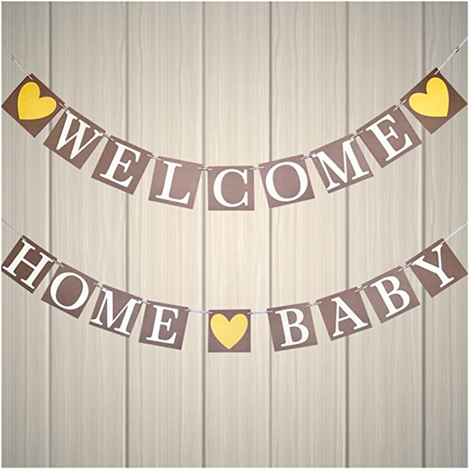 Bộ dây cờ trang trí Welcome Home Baby tbgt18