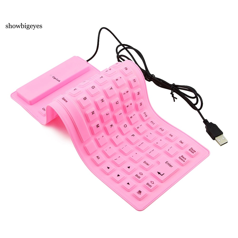 Bàn Phím Silicone Có Dây Gấp Gọn 85 Phím Cho Laptop / Pc