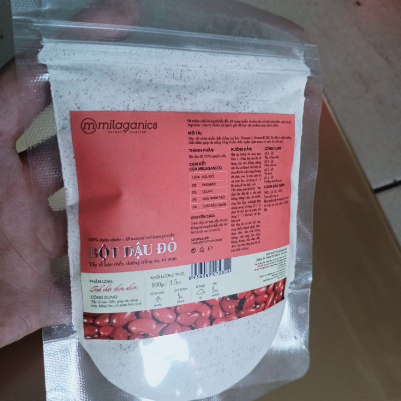 Bột đậu đỏ đắp mặt nạ bổ sung vitamin c và chống ô xi hoá