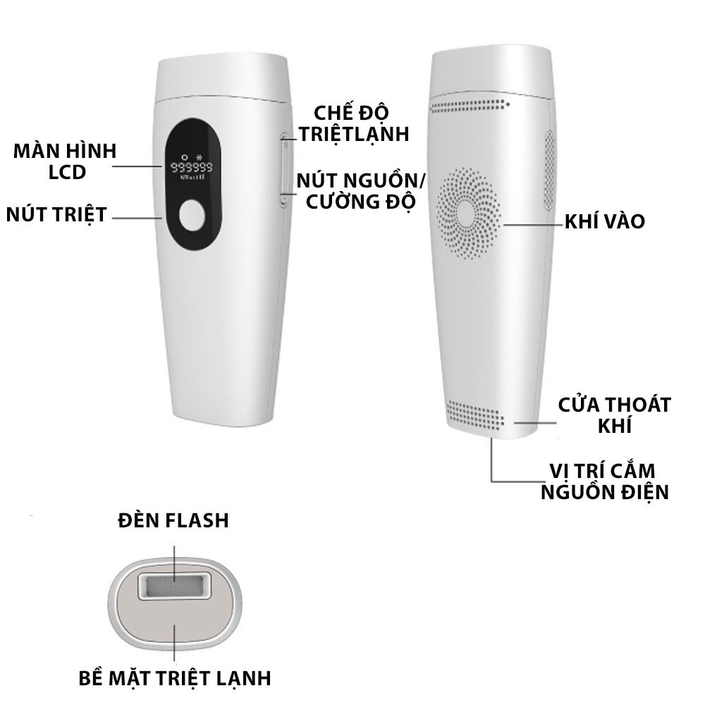 Máy Triệt Lông IPL Rulax Công Nghệ Triệt Lạnh Độc Quyền, IPL 999999 Xung, Phiên Bản Cao Cấp2022