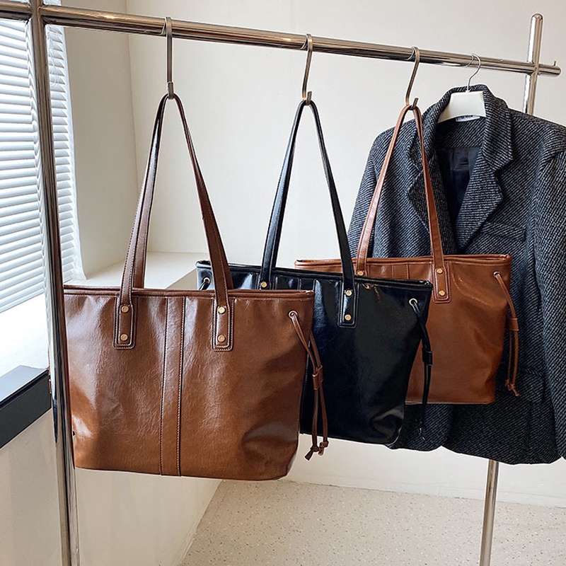 IELGY Túi Đeo Vai Cỡ Lớn Phong Cách retro Thời Trang Cho Nữ