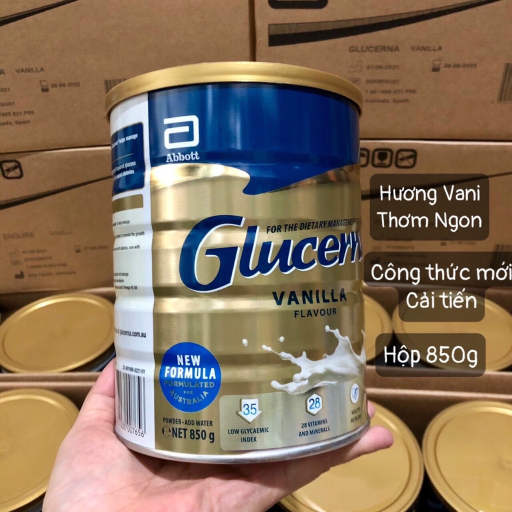 ❤ [Quận 3] Sữa bột Glucerna Úc 850g Vani Thơm Béo [Date 6/2024] Hỏa Tốc