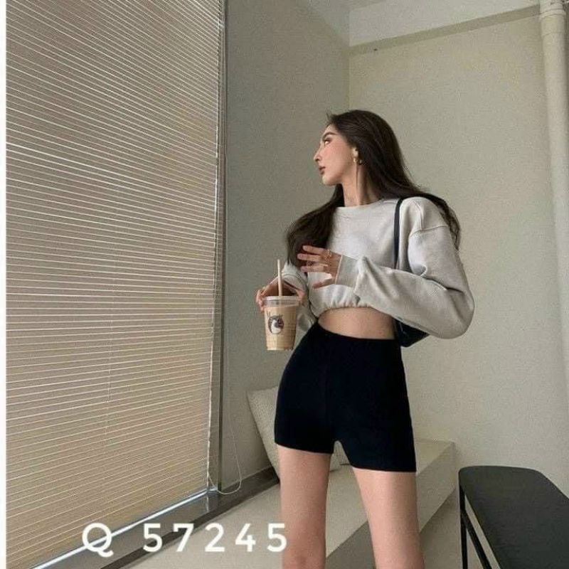 Quần đùi ngắn  thun ôm  (Chất borip) siêu xinh tôn dáng