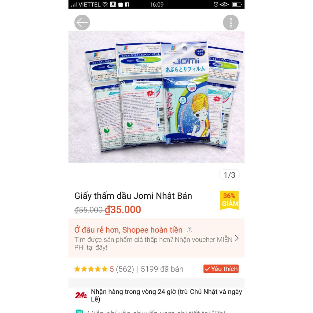 Phim siêu thấm dầu JOMI Nhật bản