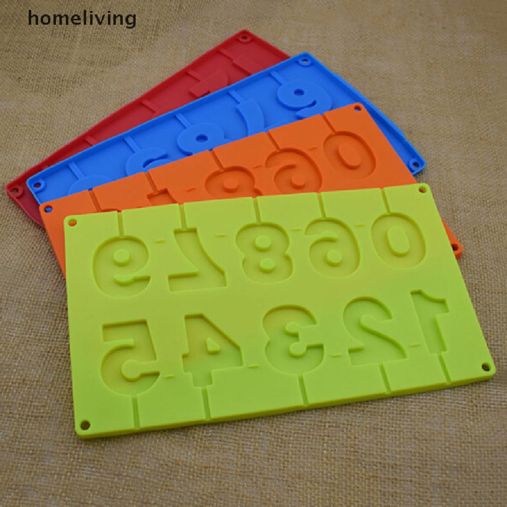 Khuôn Silicone Làm Bánh Kẹo Hình Số 0-9 3D Độc Đáo