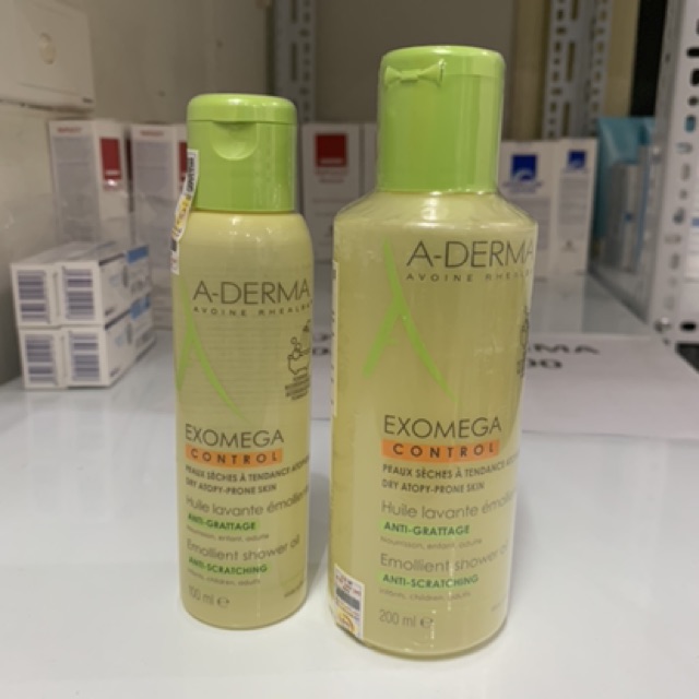 Sữa tắm ADERMA EXOMEGA CONTROL Shower Oil cho da khô, da cơ địa