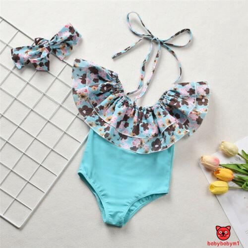 Bộ Bikini   Mảnh In Hoa Dễ Thương Cho Bé Gái Sơ Sinh