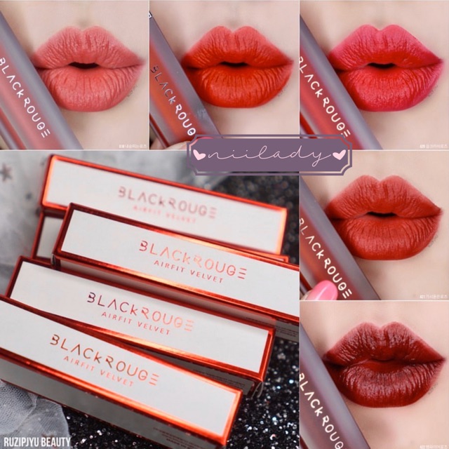 [Mã COSHOT27 giảm 10% đơn 300K] (A18 đến A37) Son Black Rouge Air Fit Velvet Tint