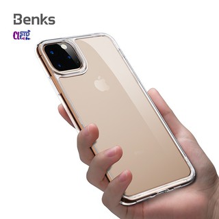 Ốp lưng iphone 11 pro max - 11 pro - 11 benks crystal clear lưng kính viền dẻo chính hãng