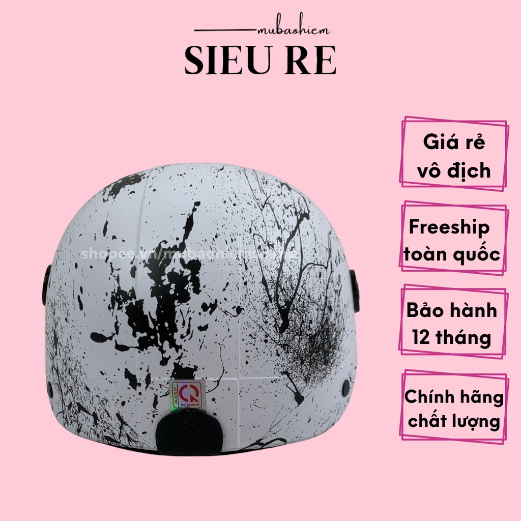 Nón bảo hiểm nhúng carbon S21 , Mũ bảo hiểm nửa đầu nhúng cacbon tem S21 đa dạng màu sắc cho nam nữ