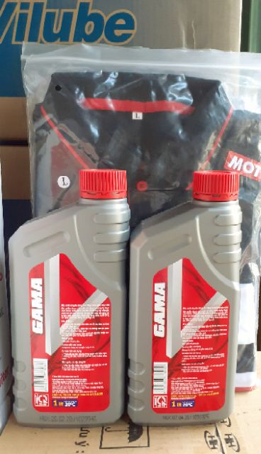 Combo gồm 3 chai Dầu nhớt Gama V SAE 20W50 dùng cho xe số  như  xe dream,Wave,Exciter,Raider,Axel,Future,Z1000l