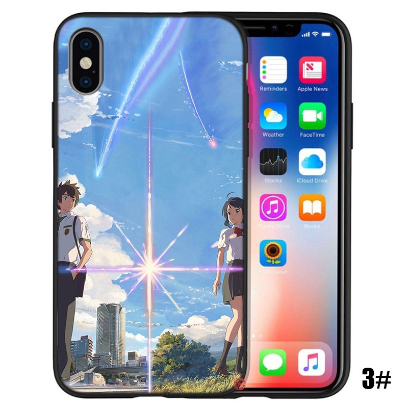Ốp Điện Thoại Hình Anime your name Cho iPhone SE XR 5 5s 6 6s 7 8 Plus 11 Pro Max EE5