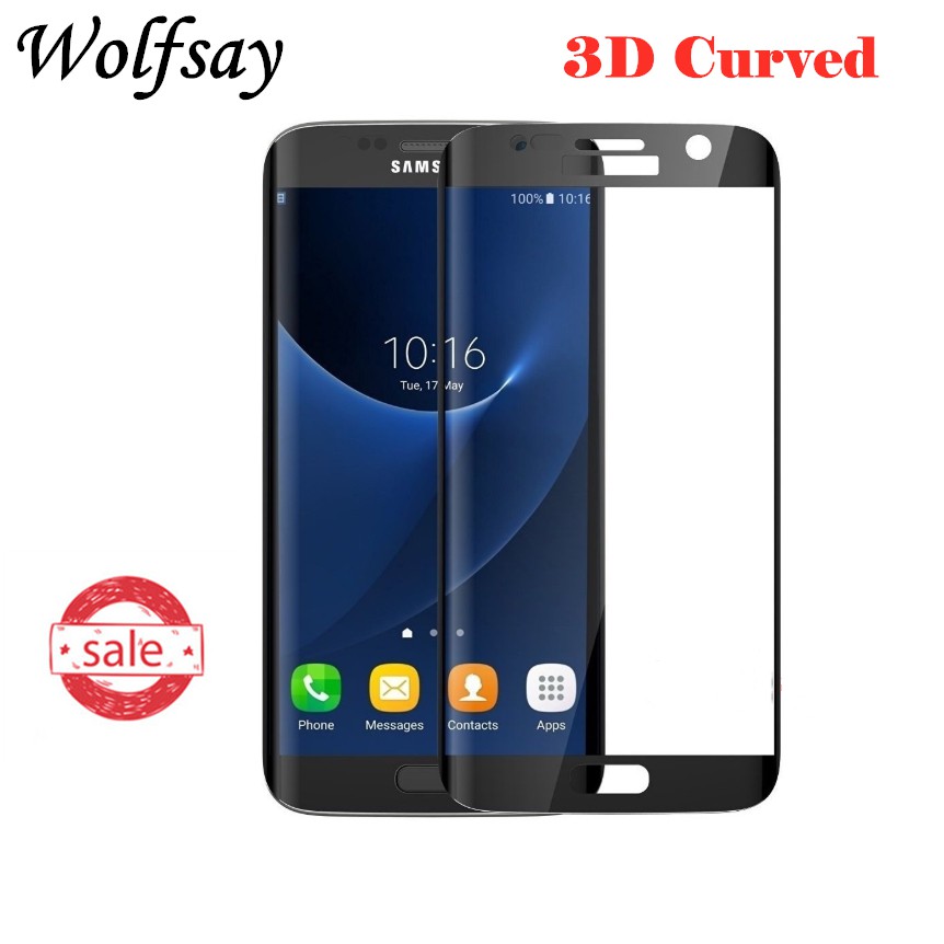 Miếng Dán Cường Lực Toàn Màn Hình Cong 3d Cho Samsung Galaxy S7 Edge