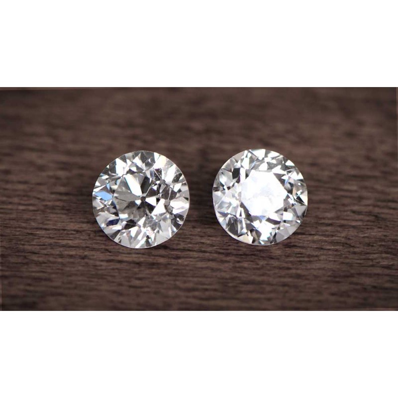 Kim cương nhân tạo Mỹ Moissanite, giác cắt tròn chuẩn kim cương