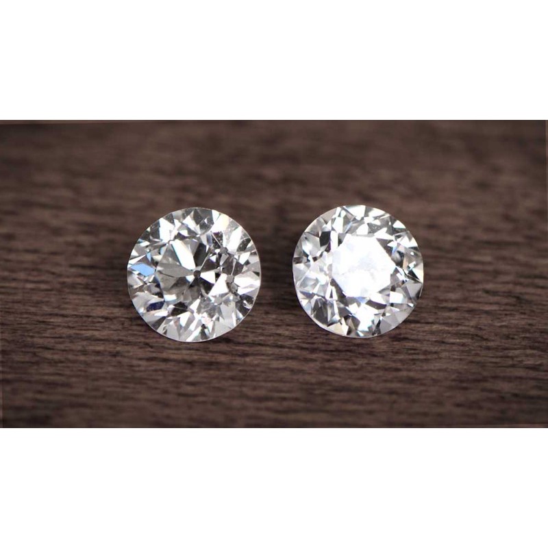 (Size 6ly) Kim cương nhân tạo Mỹ Moissanite, giác cắt tròn chuẩn kim cương