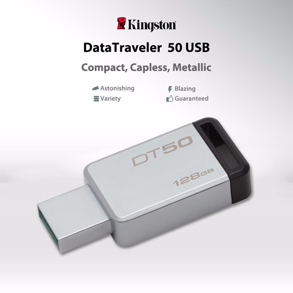 k89 USB 3.một Kingston DataTraveler DT50 64GB (Bạc) 1