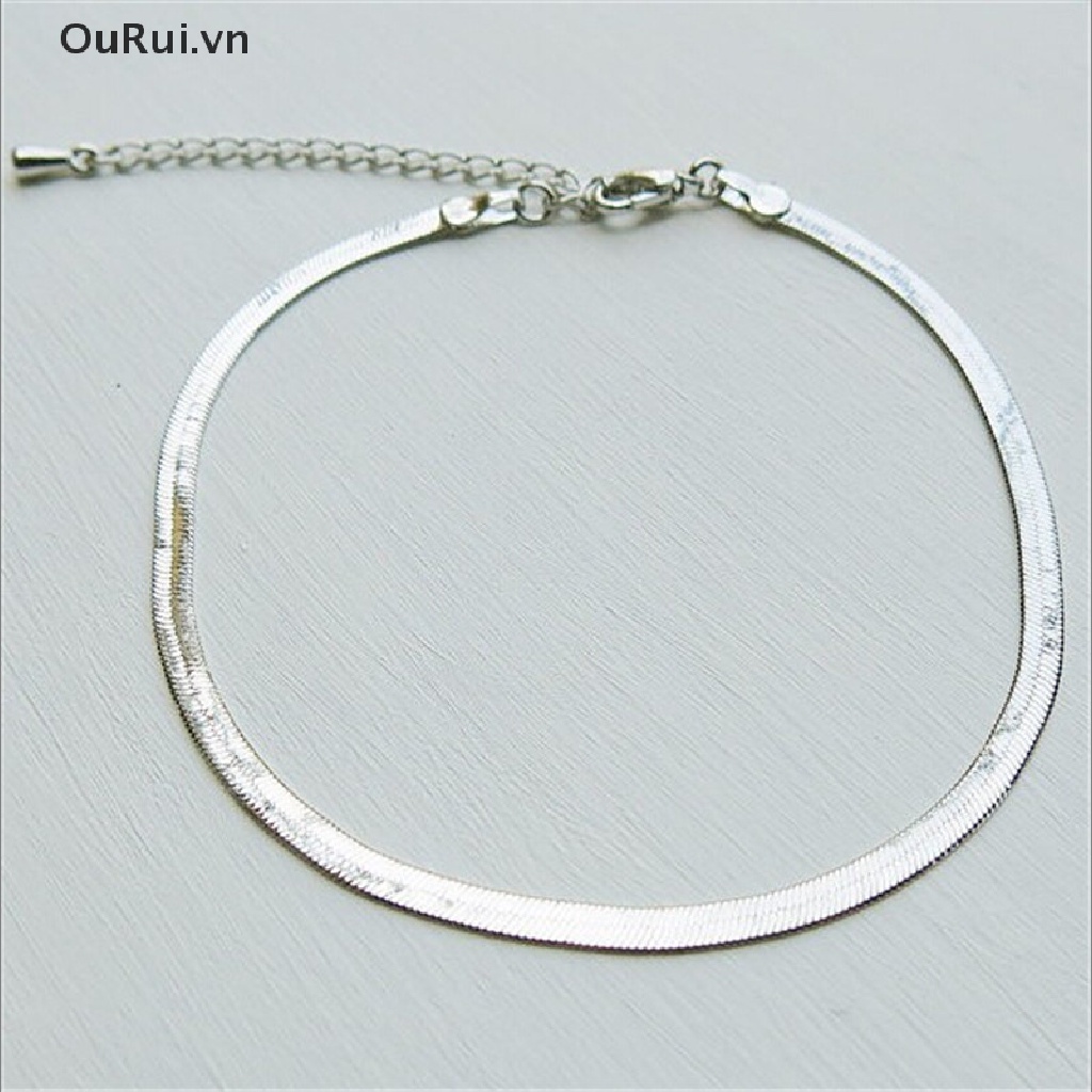 Vòng chân kim loại xi vàng / bạc thời trang cho nữ