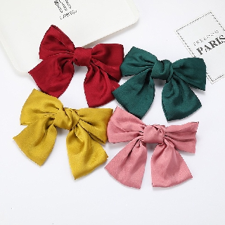 Kẹp tóc hàn quốc HABABU nơ tiểu thư xinh đẹp KT01, cài tóc nữ dễ thương nơ kẹp tóc KT01.
