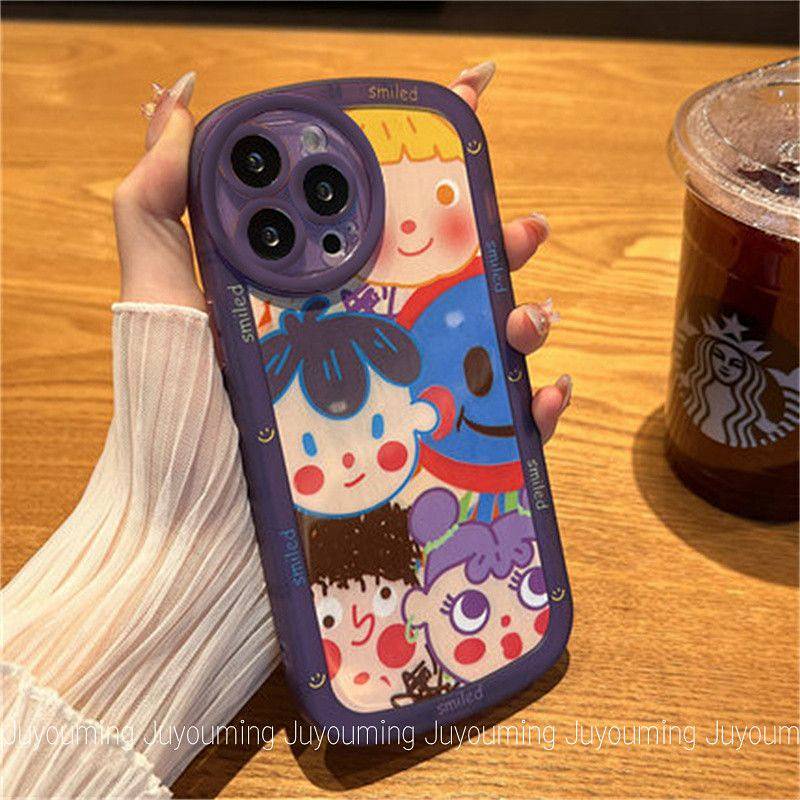 Ốp điện thoại hình Graffiti dễ thương thích hợp cho Iphone 14/ 13 pro 12/11 Xs / Max 7/ 8 Plus yl07