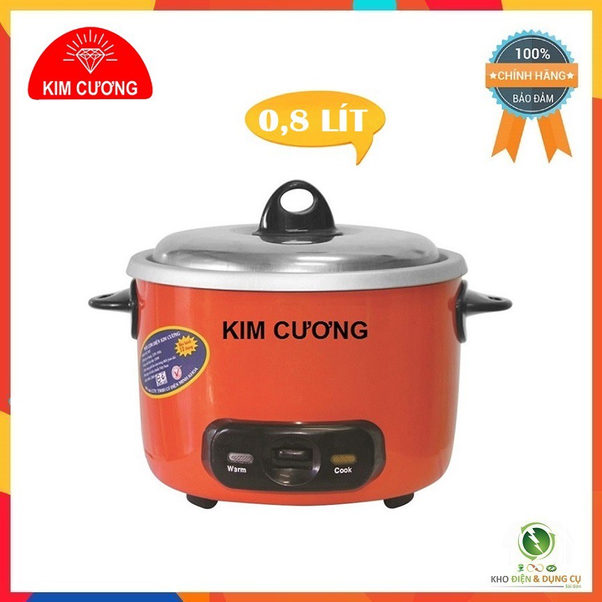 NỒI CƠM ĐIỆN 0,8 LÍT KIM CƯƠNG KC-0.8L NẮP RỜI