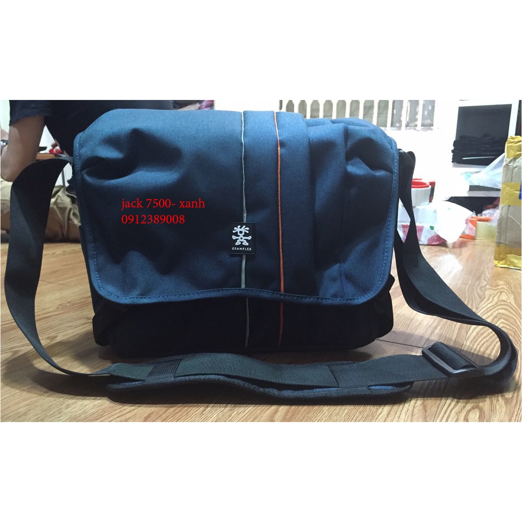 Túi máy ảnh Crumpler Jackpack 7500 (Đen- xanh)