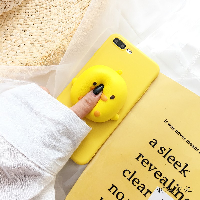 Ốp Lưng Có Chi Tiết Chú Vịt Xinh Xắn Cho Apple X 7 / 8 / 6splus | BigBuy360 - bigbuy360.vn