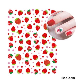 🍓Miếng Dán Trang Trí Móng Tay 3d Siêu Mỏng Hình Hoa