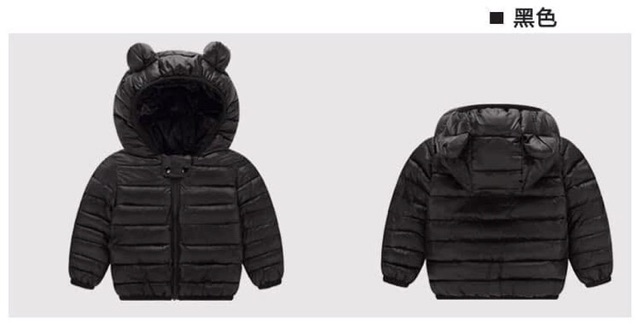 Áo phao tai gấu cho bé 1-5 tuổi