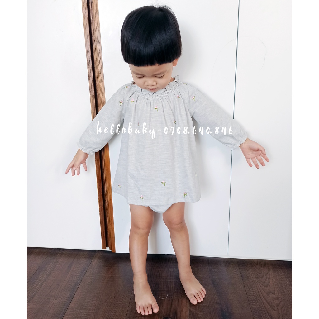 Bộ áo váy kèm quần chip bé gái Girl Collection